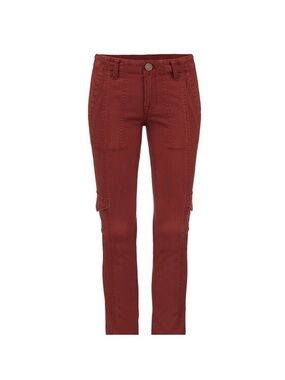 CAbi Women's Skinny Cargo Jeans in Rust